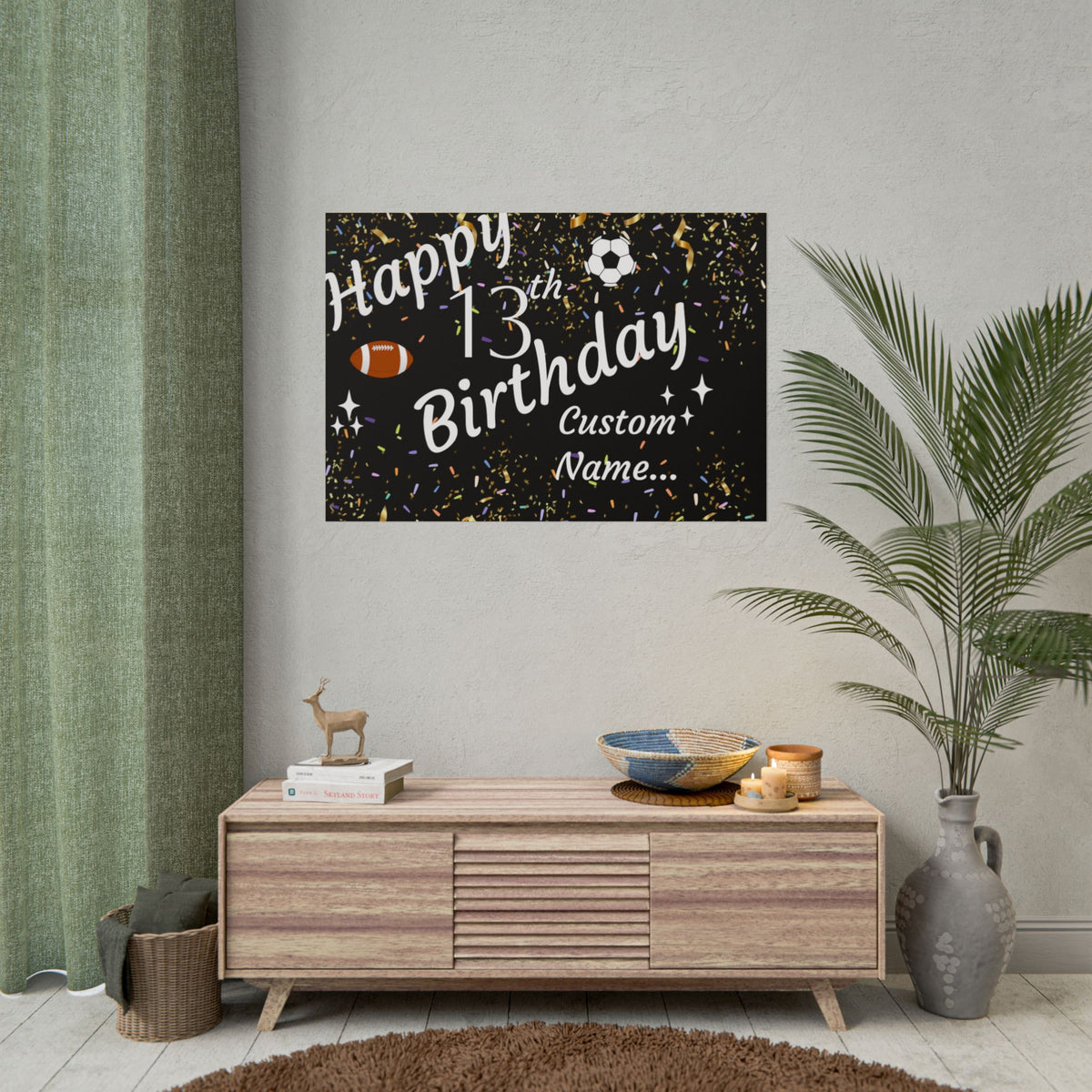Customisable 13th Birthday Banner