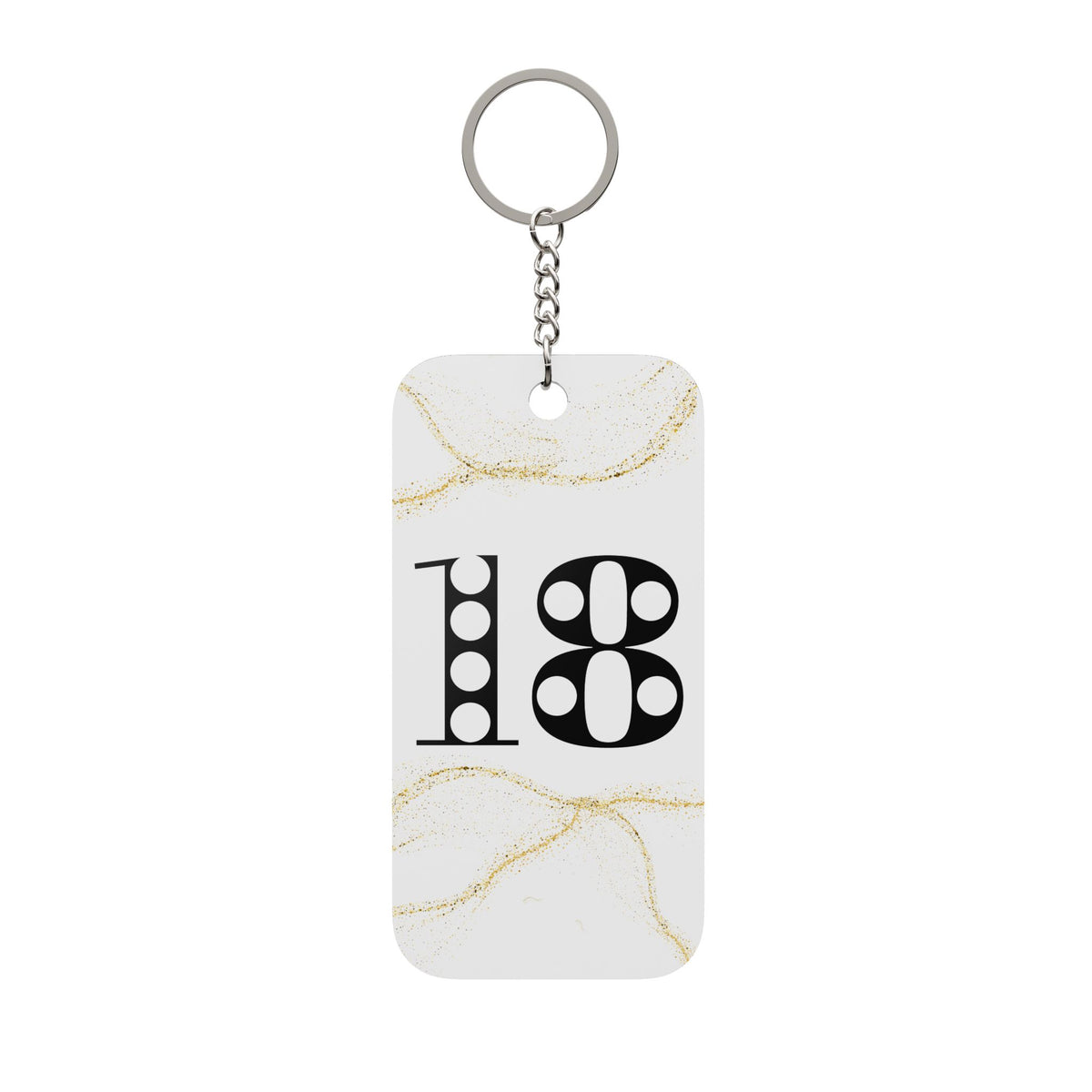 Custom 18th Birthday Aesthetic Keychain | Double sided