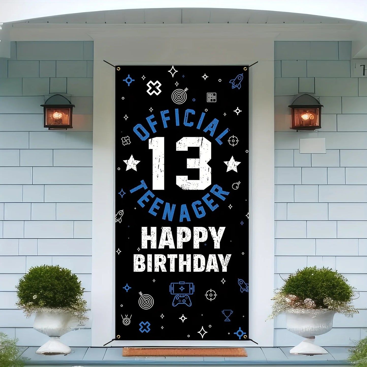 13th Birthday Door Banner