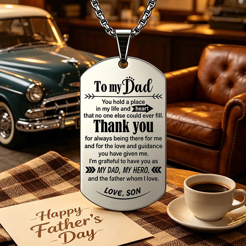 Sentimental Keepsake Chain | For Dad from Son