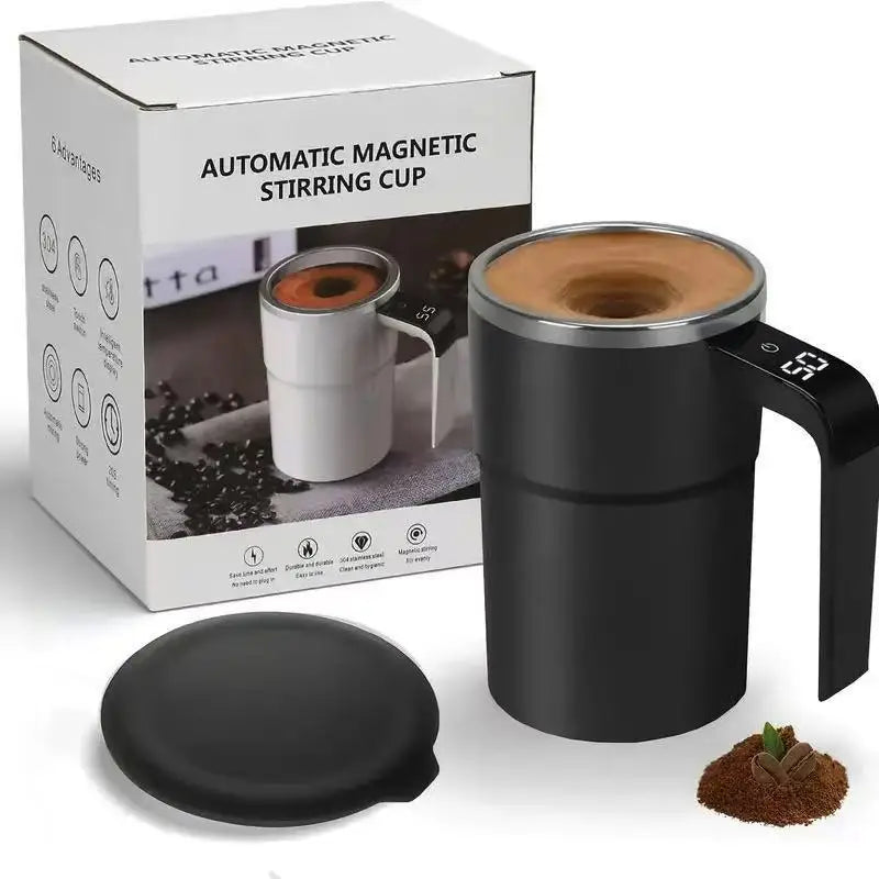 Automatic Stirring Mug with LED Temperature Display