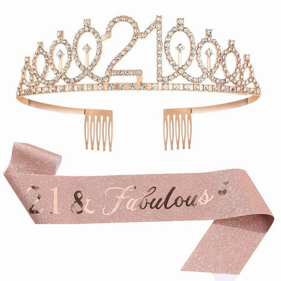 Rose Gold Birthday Crowns