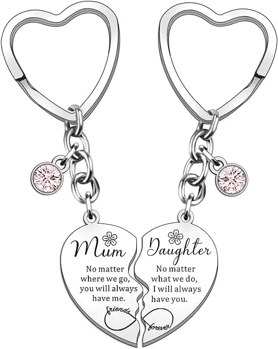 Mum & Daughter | Forever Connected | Key Charm or Necklace