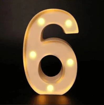 Birthday Number LED Lights | Table Decoration