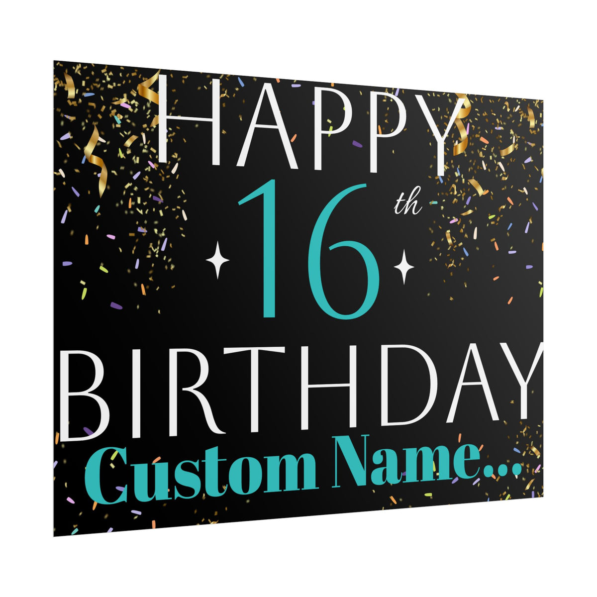 Customisable Birthday Banner | TrendWaves Original Design