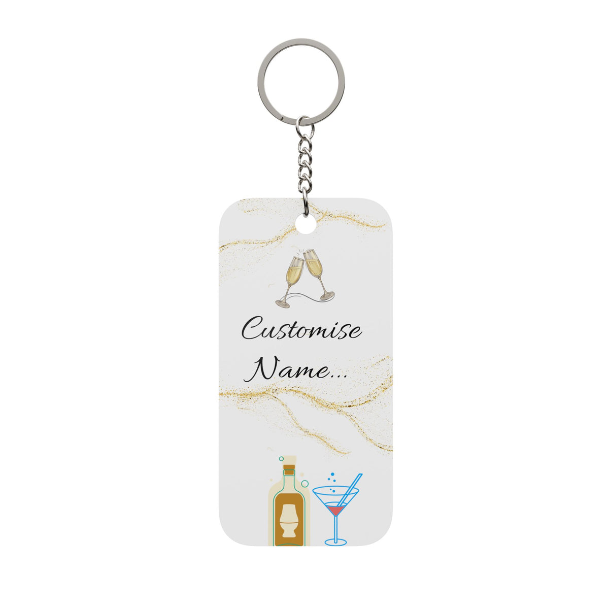 Custom 18th Birthday Aesthetic Keychain | Double sided