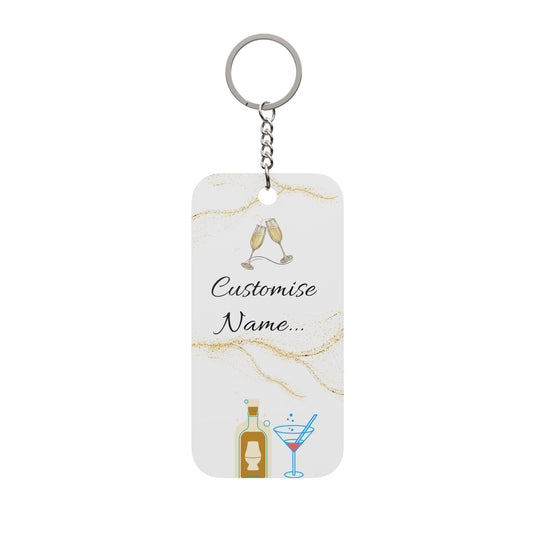 Custom 18th Birthday Aesthetic Keychain | Double sided