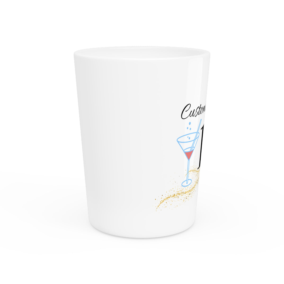 Custom 18th Birthday Shot Glass | TrendWaves Aesthetic design