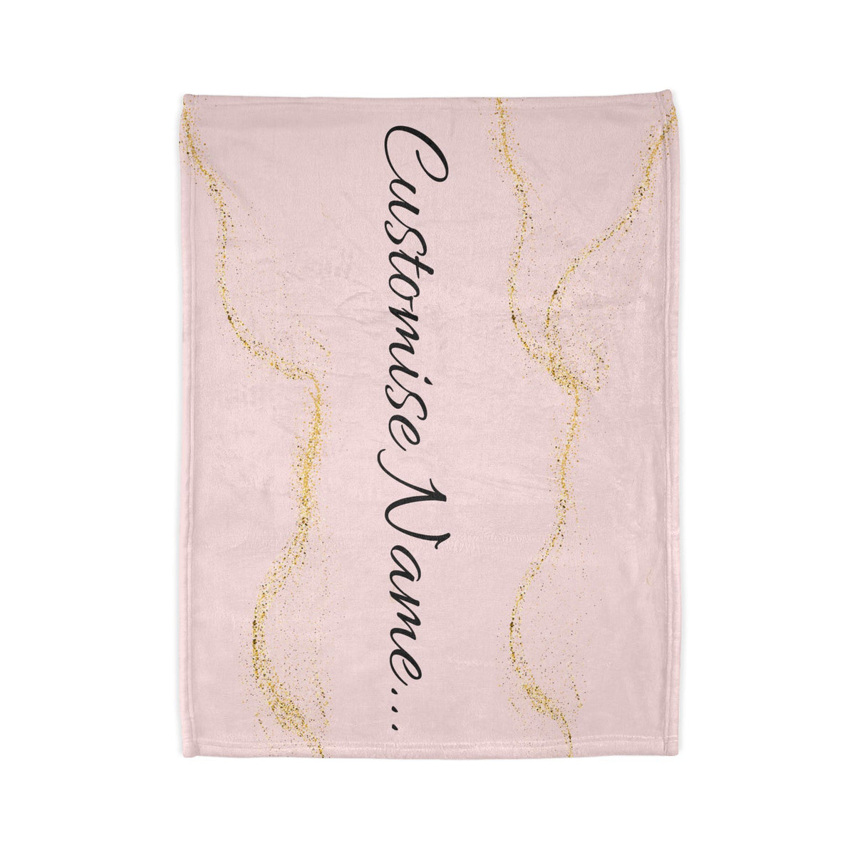 Custom Name  Blanket | TrendWaves Gold Marble Design