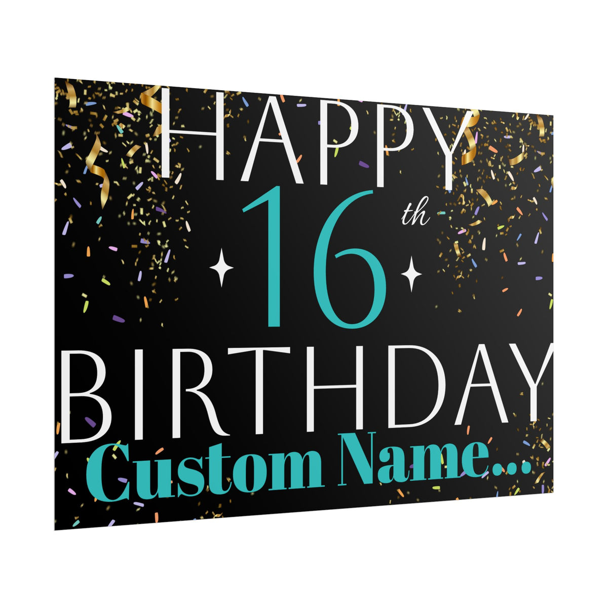 Customisable Birthday Banner | TrendWaves Original Design