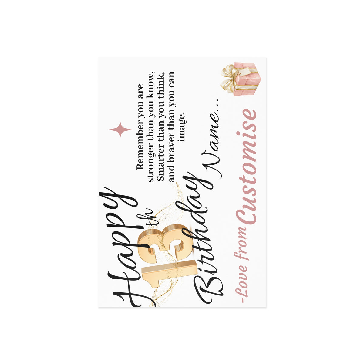 Customisable Birthday Post Card | TrendWaves Original