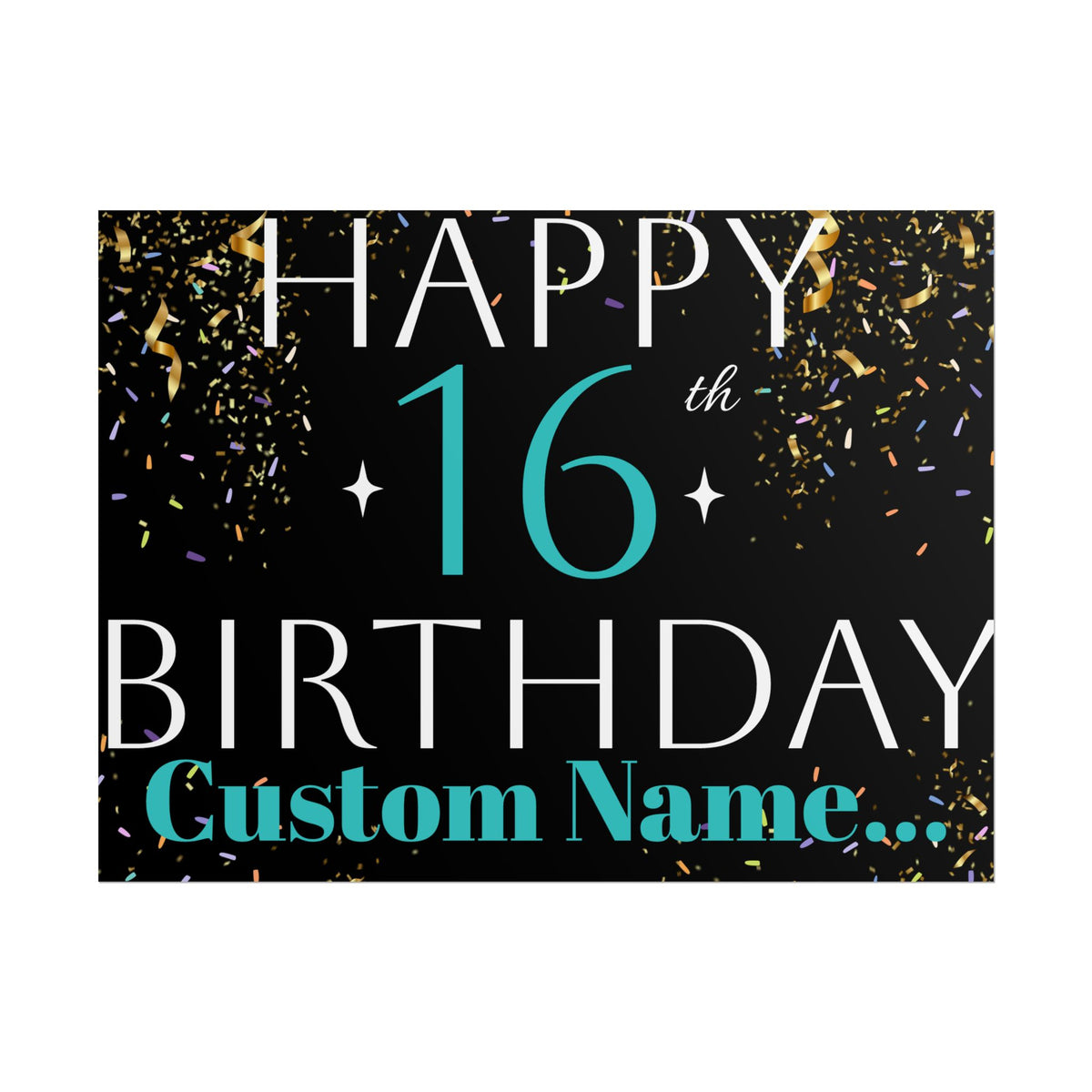 Customisable Birthday Banner | TrendWaves Original Design