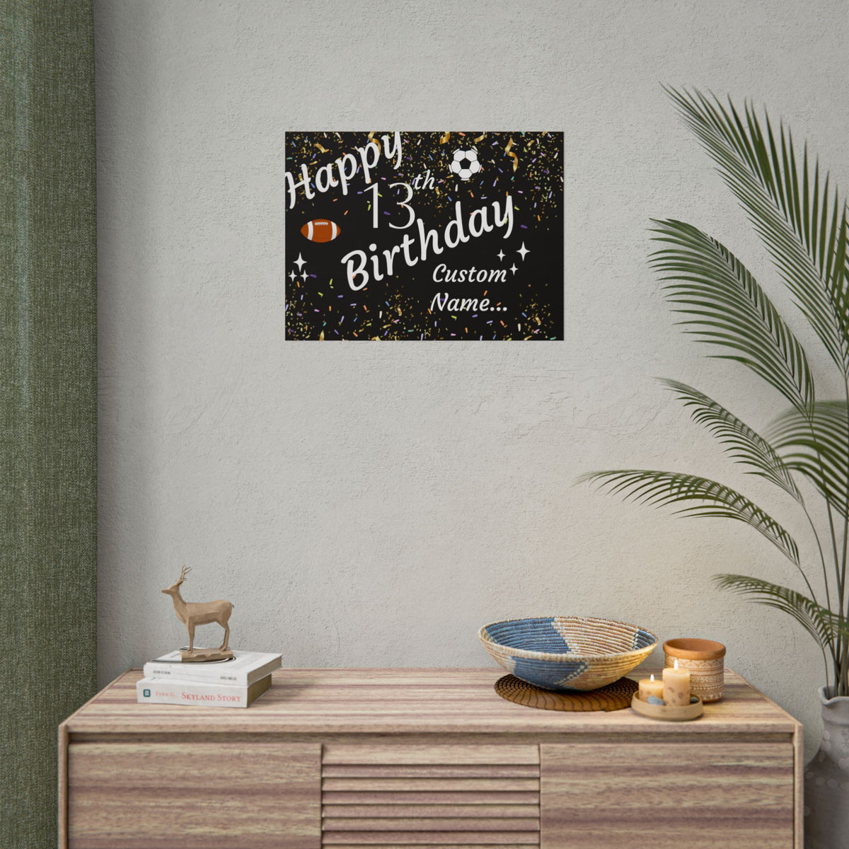 Customisable 13th Birthday Banner
