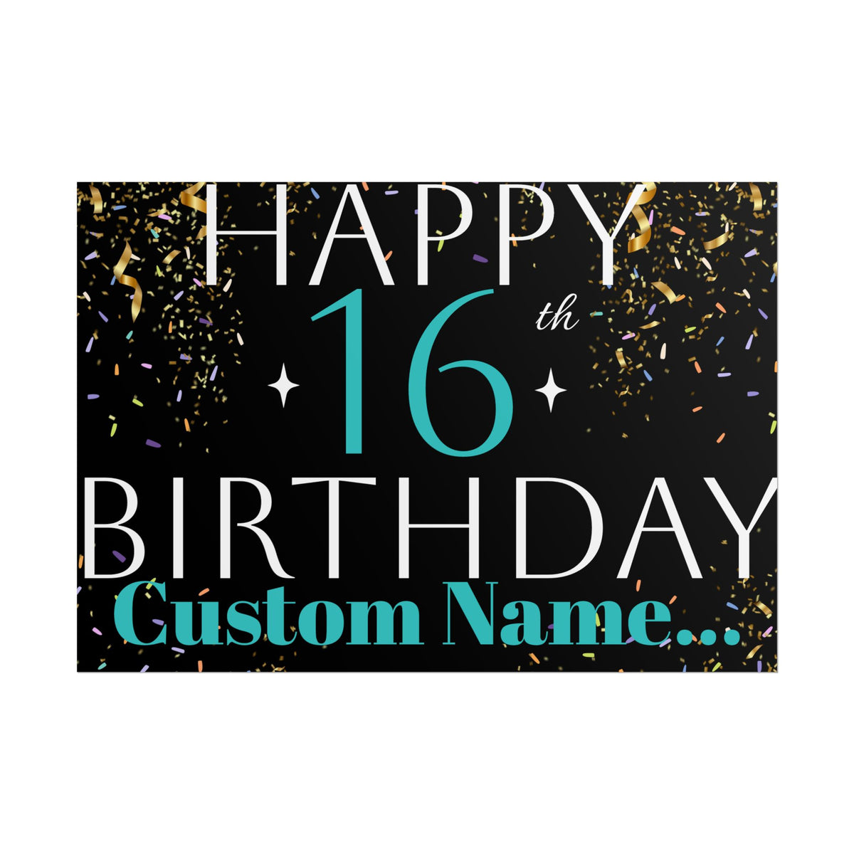 Customisable Birthday Banner | TrendWaves Original Design