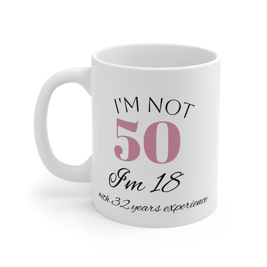 Women's Funny 50th Birthday Mug