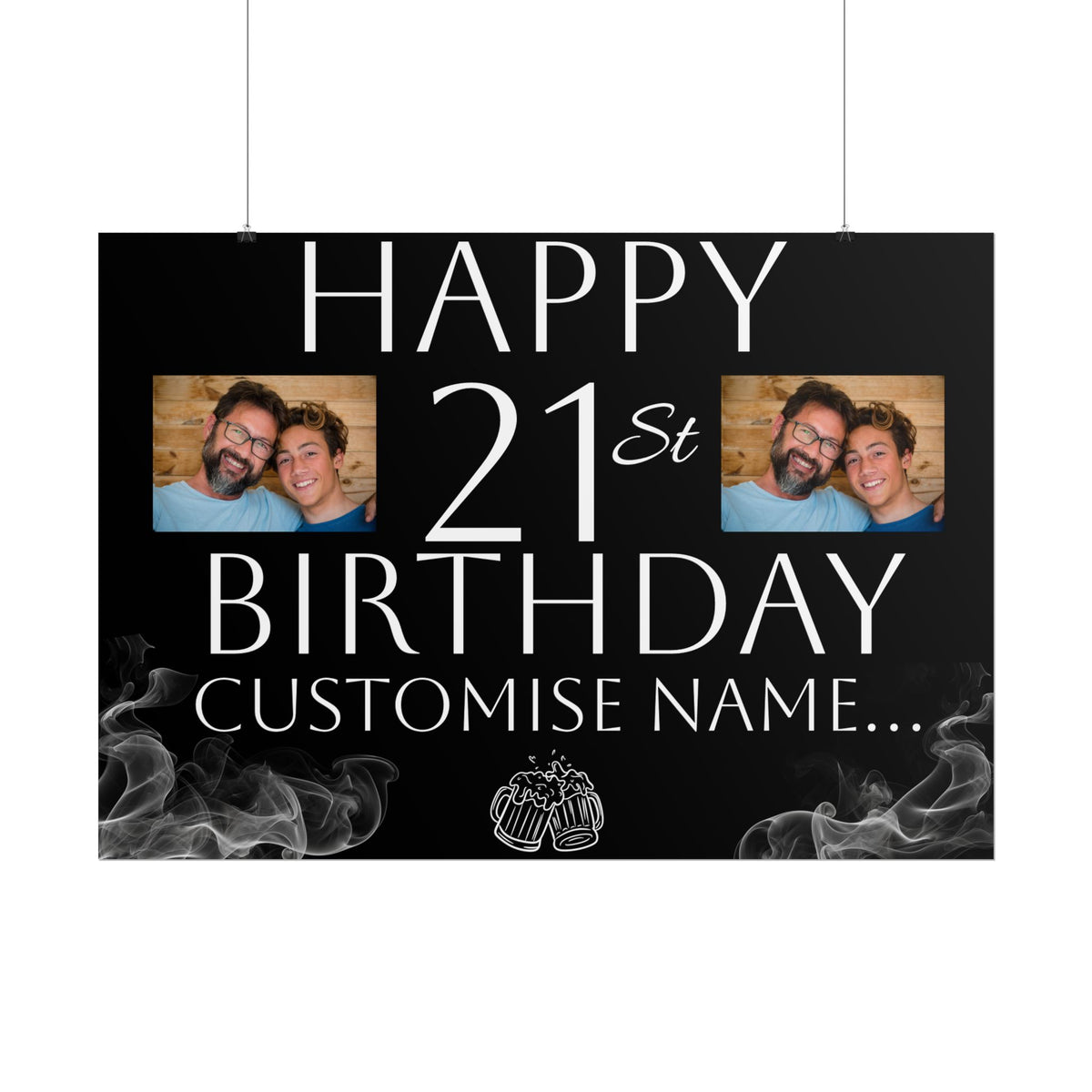 Customisable Birthday Banner | TrendWaves Original Design