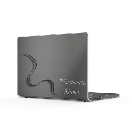 Custom Name Clear MacBook Cases | TrendWaves Minimalistic Design