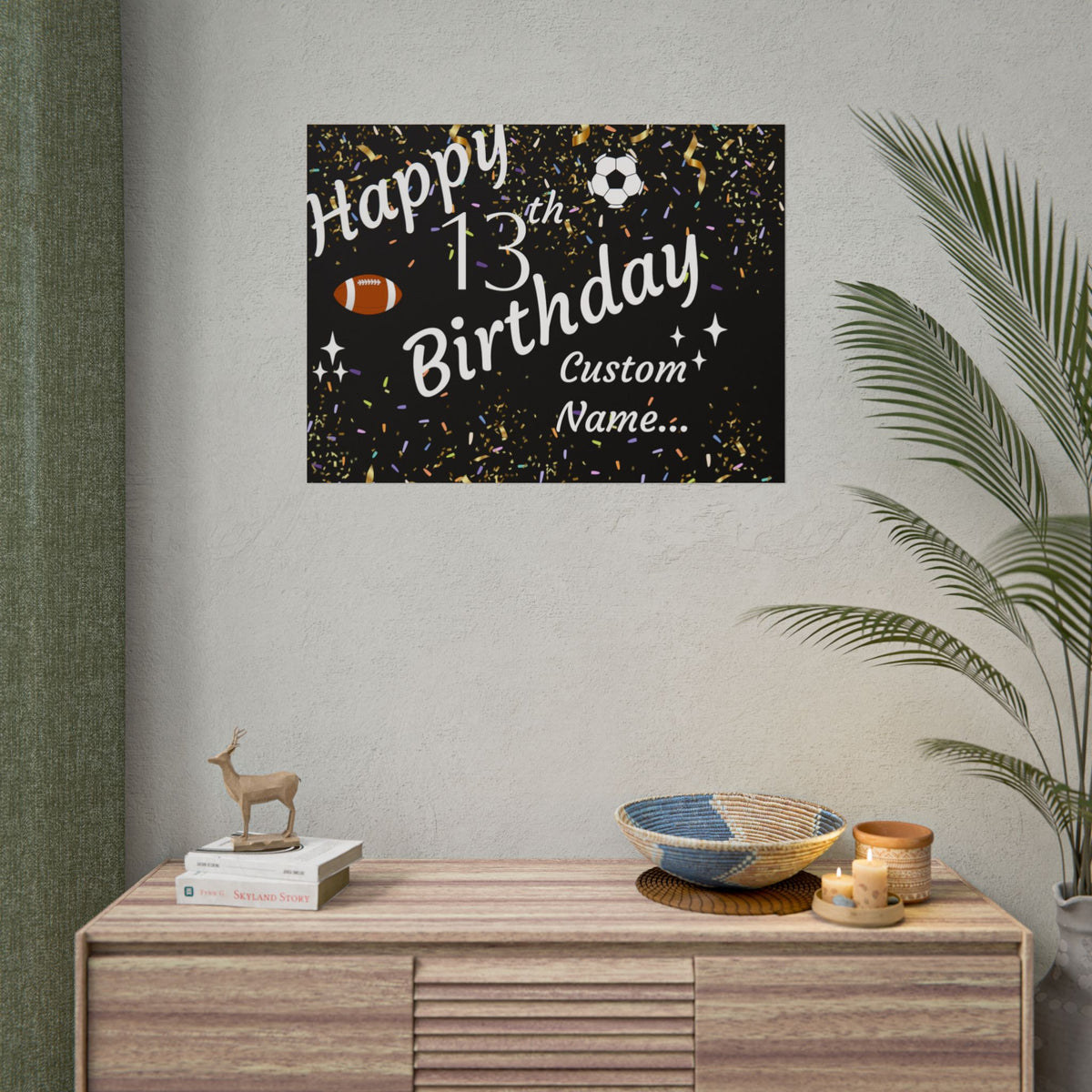 Customisable 13th Birthday Banner