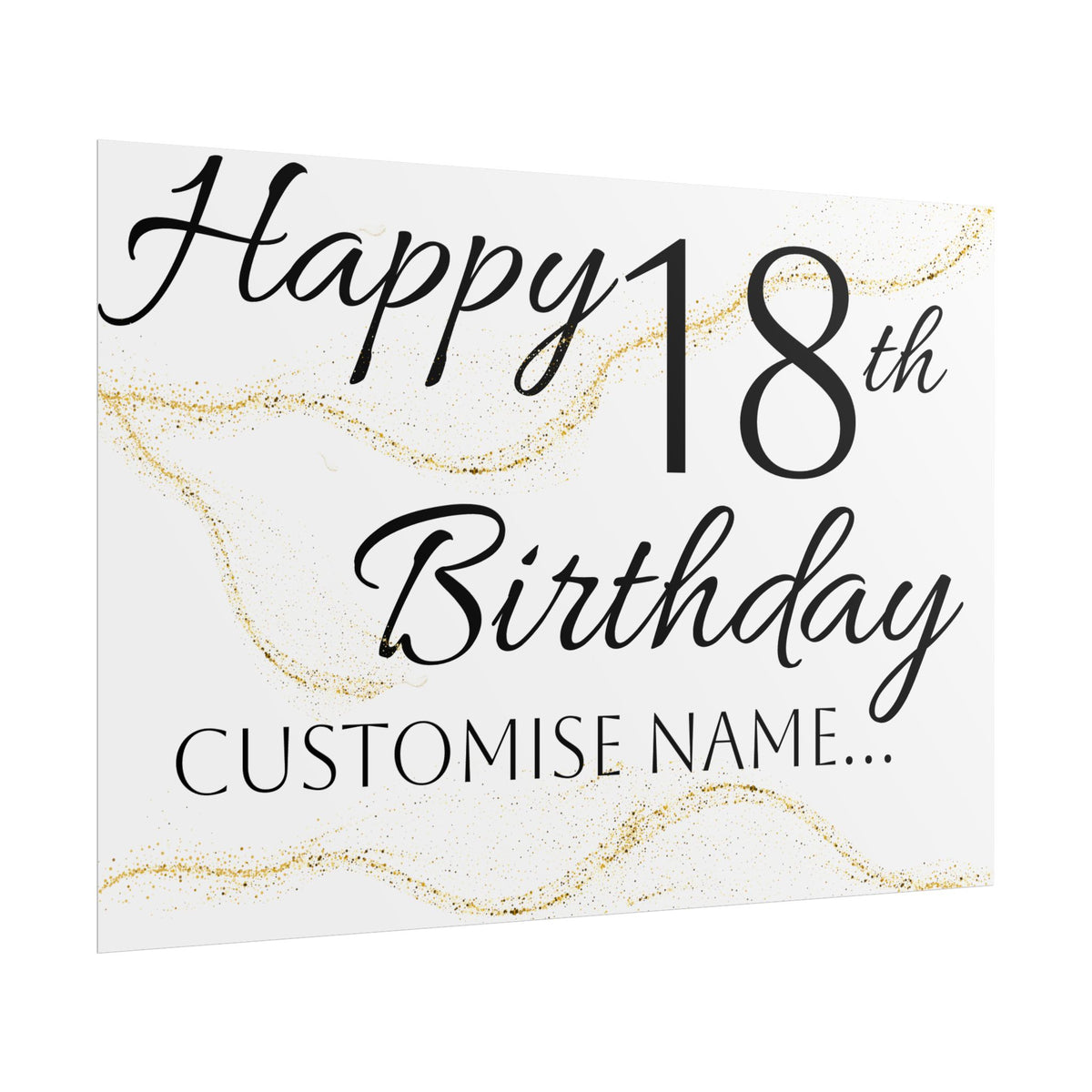 Custom Age & Name Happy Birthday Banner | TrendWaves original Design