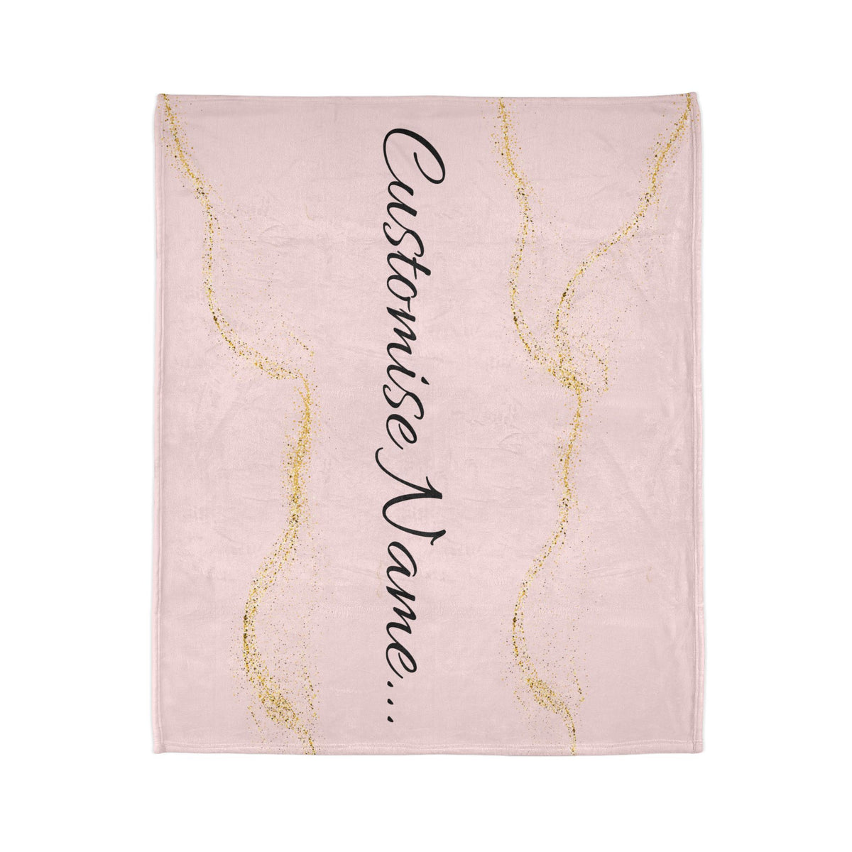Custom Name  Blanket | TrendWaves Gold Marble Design