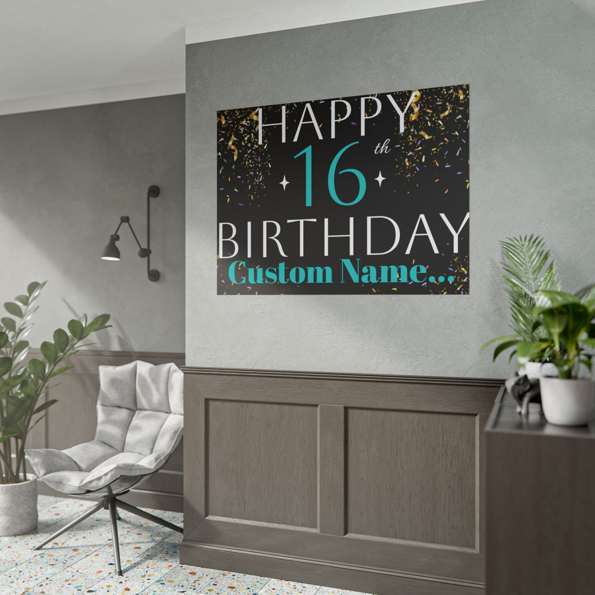 Customisable Birthday Banner | TrendWaves Original Design