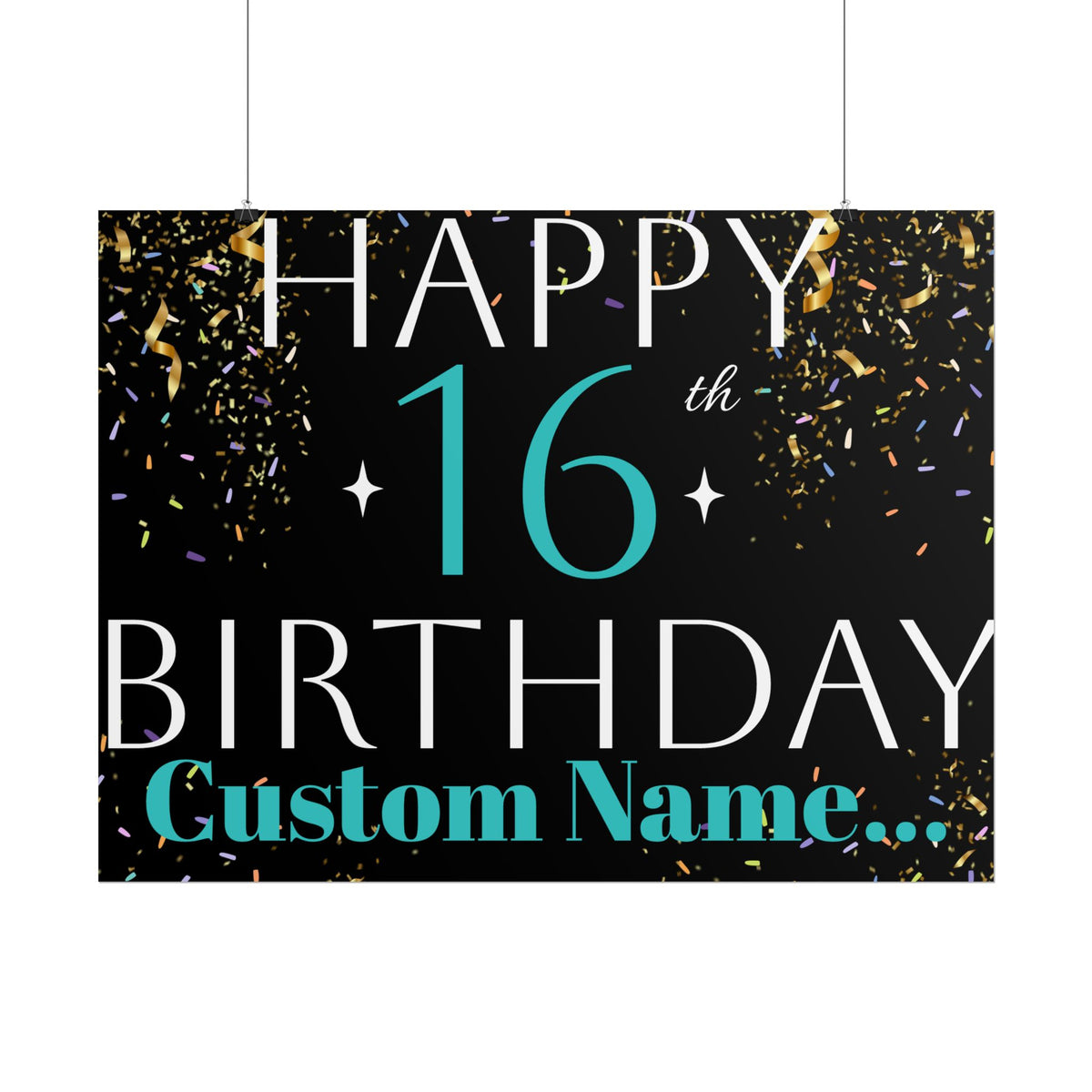 Customisable Birthday Banner | TrendWaves Original Design