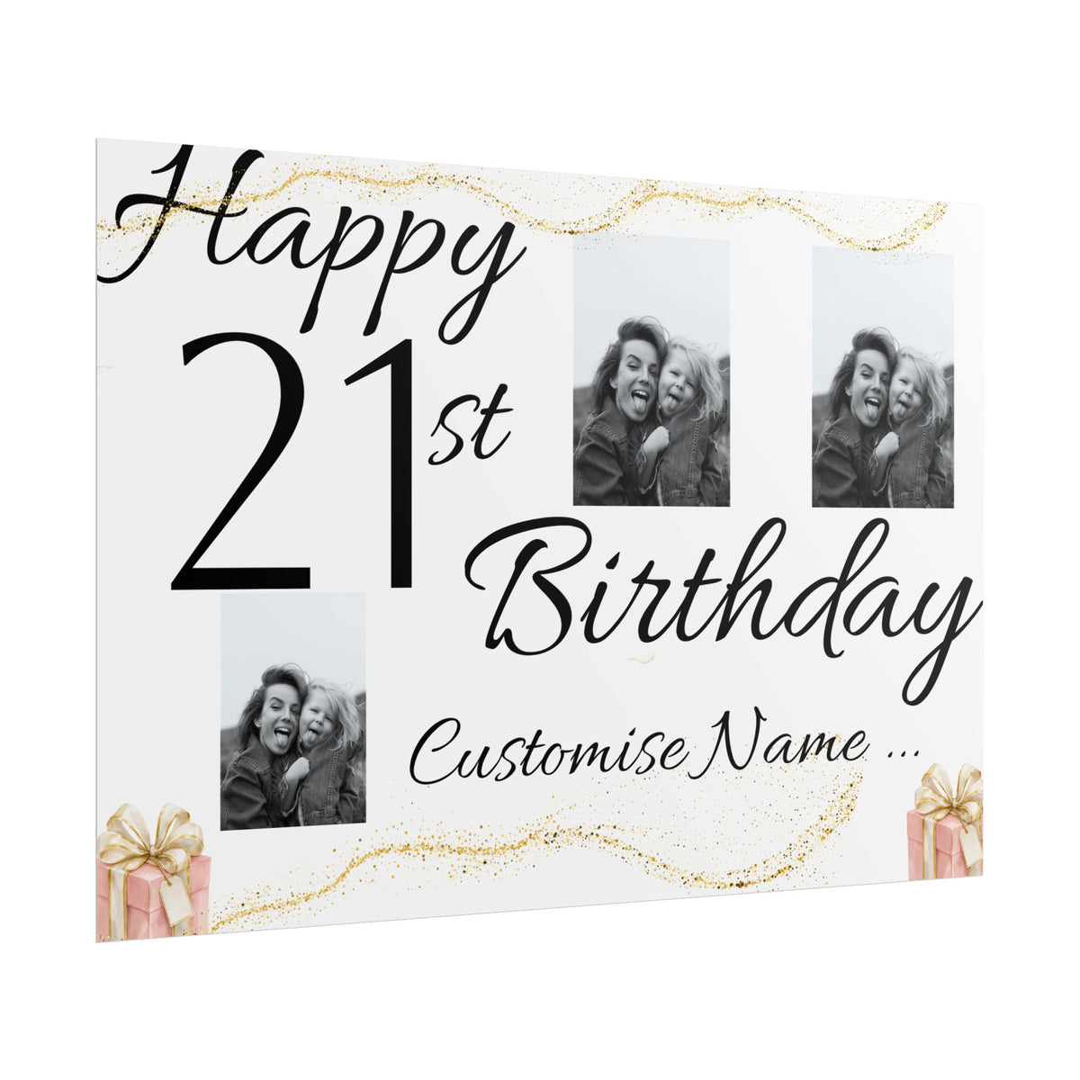 Custom Images, Age & Name  Birthday Banner | TrendWaves Original Design
