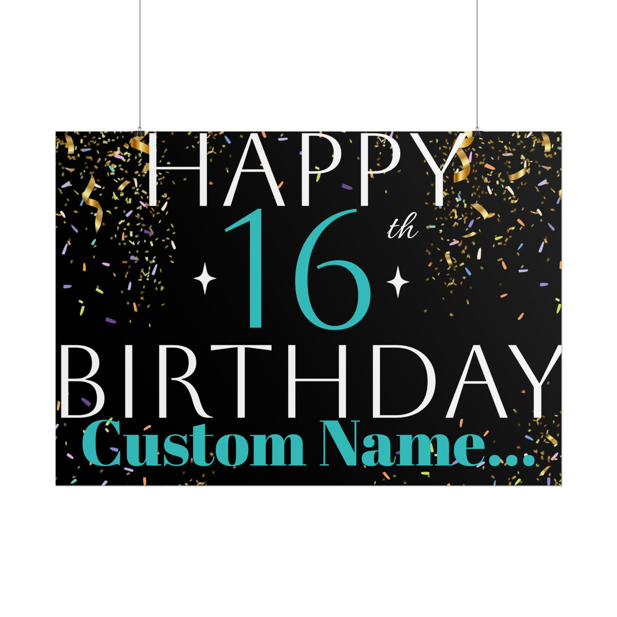 Customisable Birthday Banner | TrendWaves Original Design