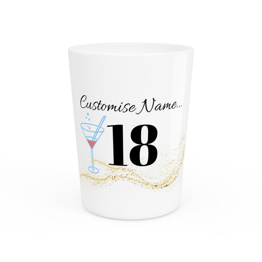 Custom 18th Birthday Shot Glass | TrendWaves Aesthetic design