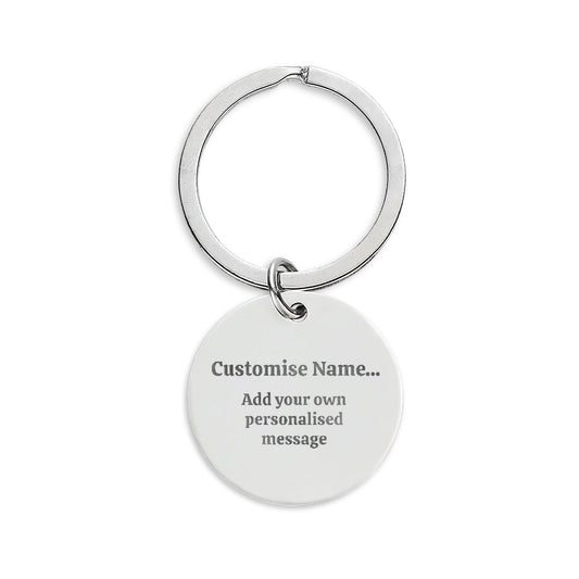 Custom Engraved Birthday key Charm | Engraved Beer Design