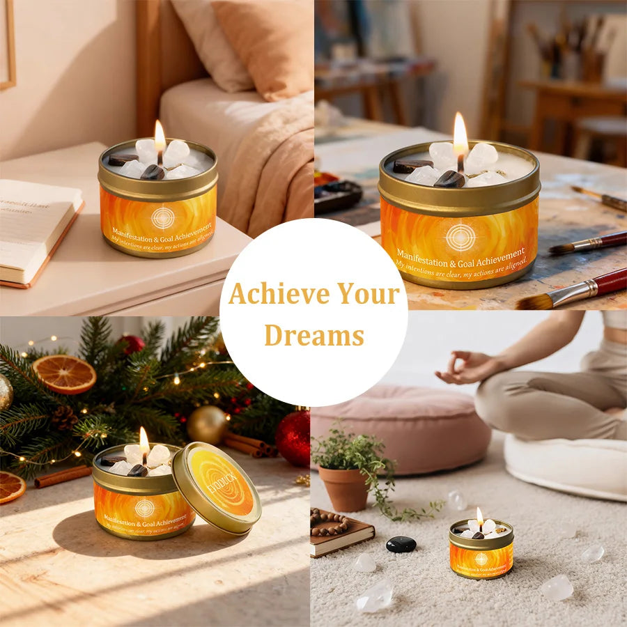 Positivity candles | Hidden Crystal Gems