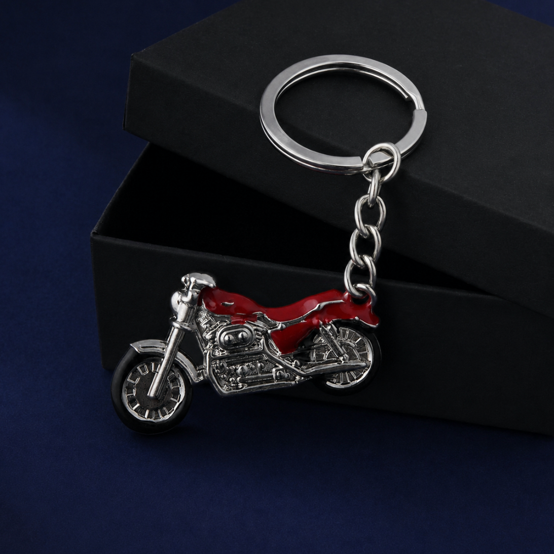 Metal Motorcycle Key Chain