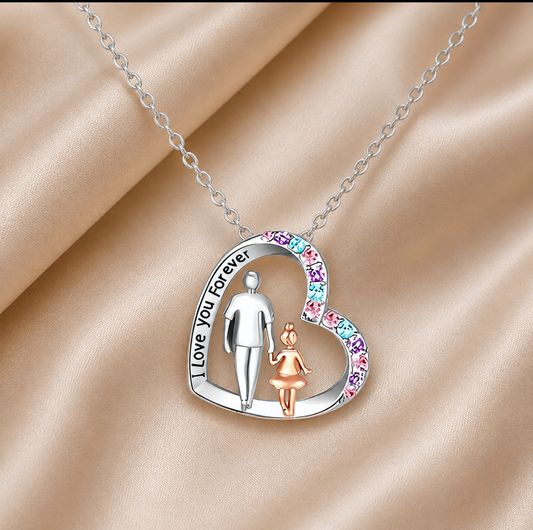 Daughter & Dad Necklace | Forever Connected