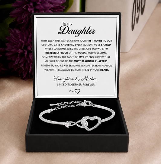 To Daughter from Mum | Sentimental Bracelet & Box
