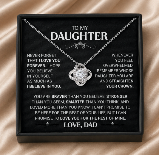 For Daughter from Dad | Infinity Necklace