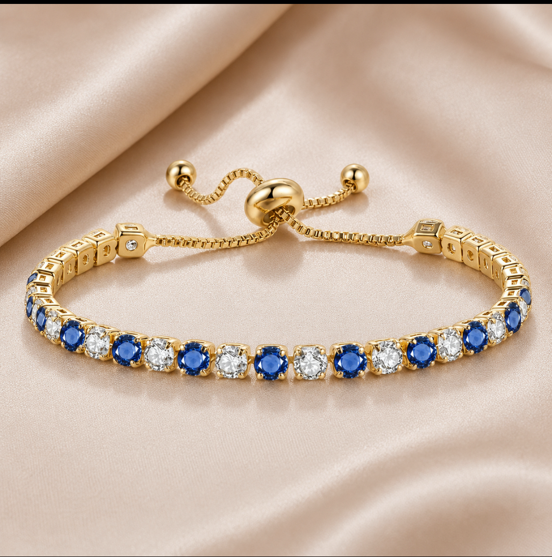 Adjustable High Quality Gem Stone Bracelet