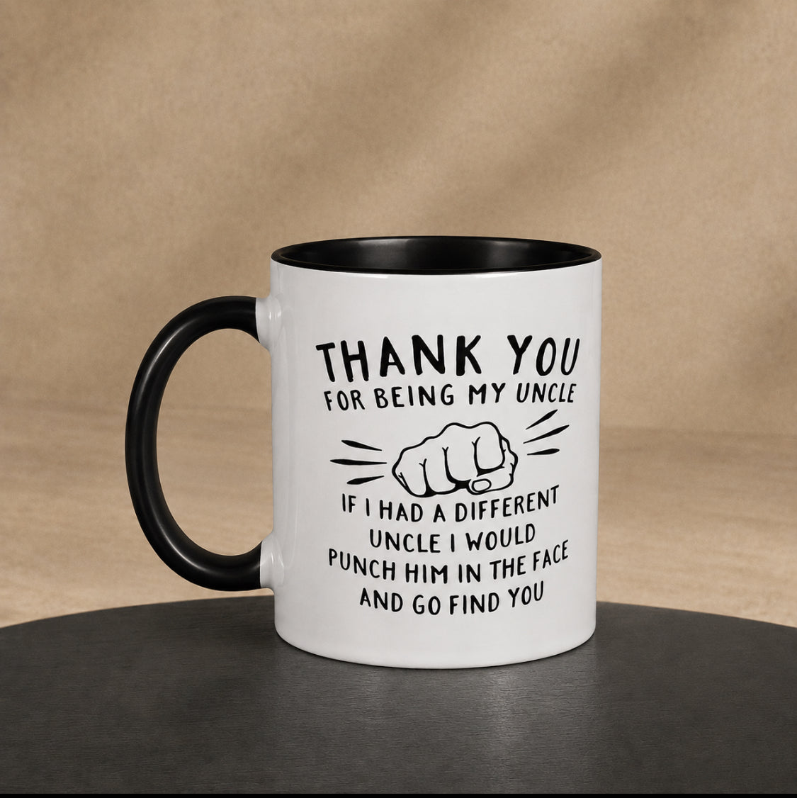 Mug with Note for Uncle