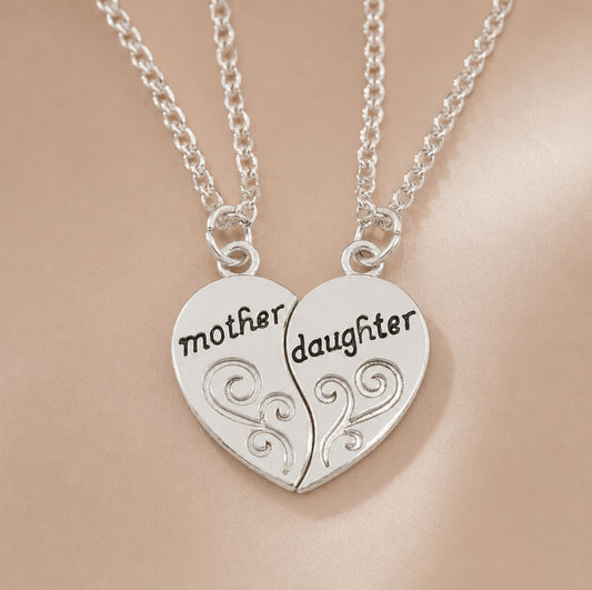 Mother & Daughter Connection Necklace | 2 necklaces 1 Heart ♡