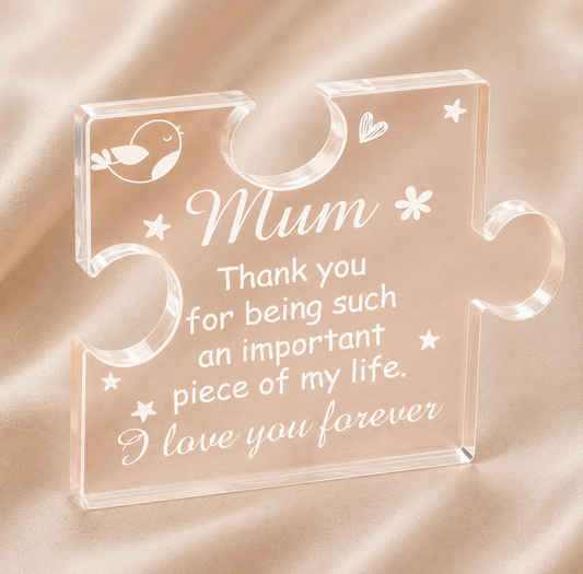 Sentimental Acrylic puzzle piece | Crafted for Mum