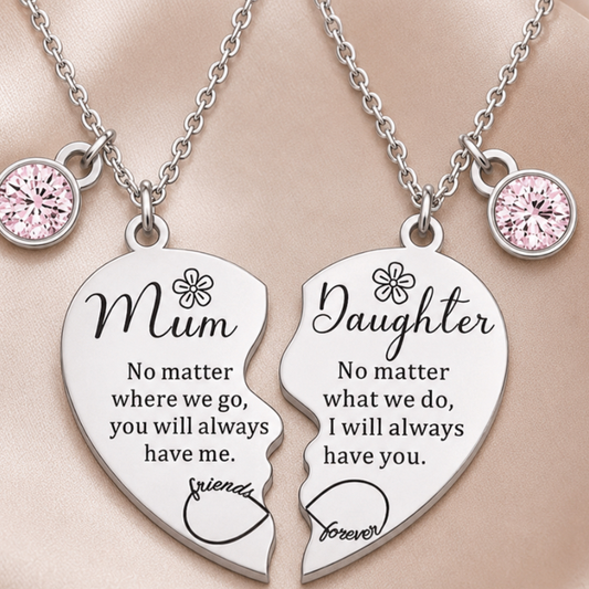 Mum & Daughter | Forever Connected | Key Charm or Necklace