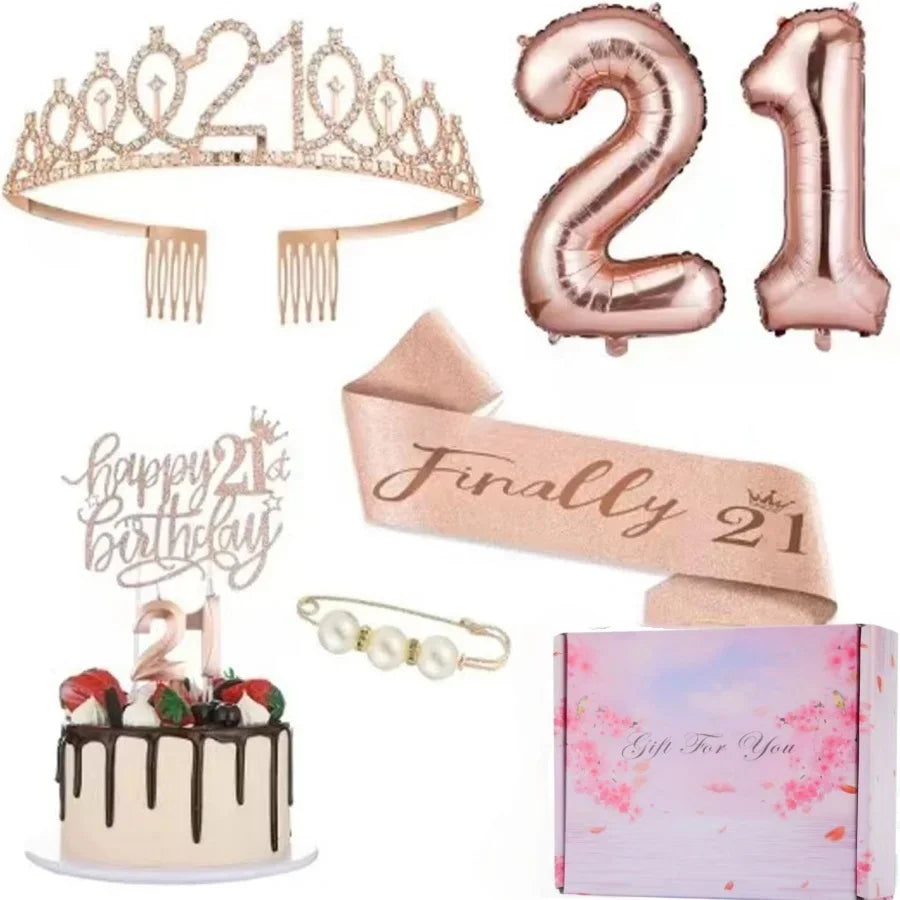Full 8 Piece Birthday Set | For All Milestone Birthdays | 13-80