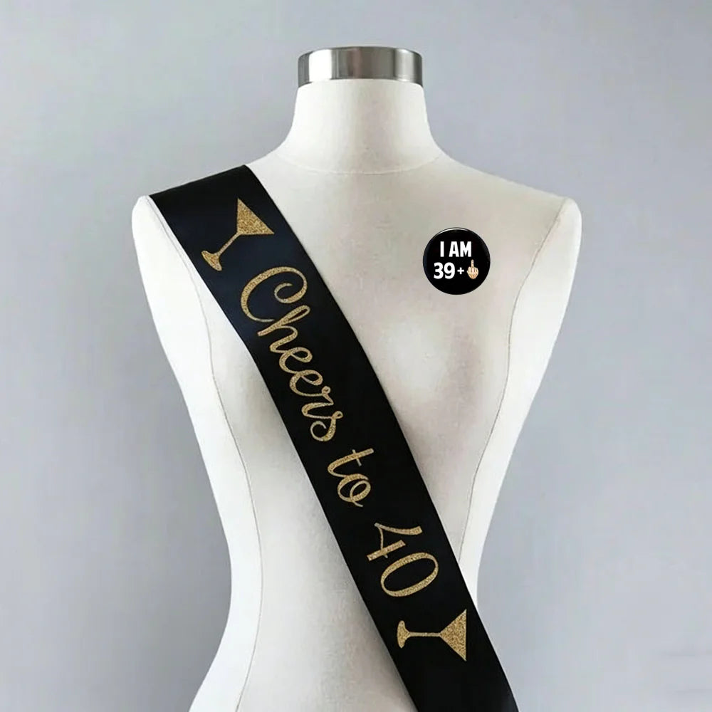 40th Birthday Sashes