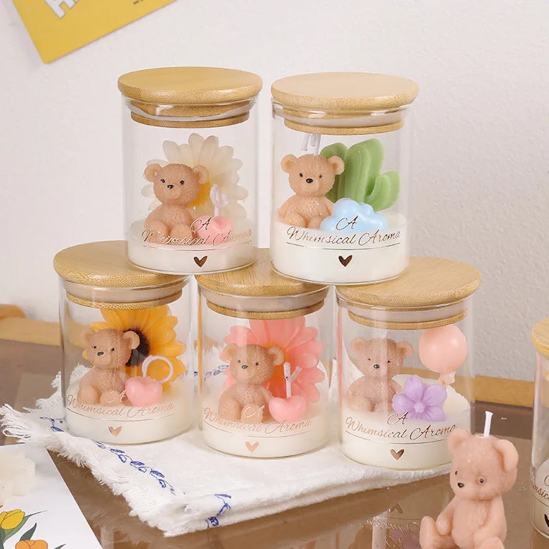 Handmade Teddy Bear Candles | Crafted with Love