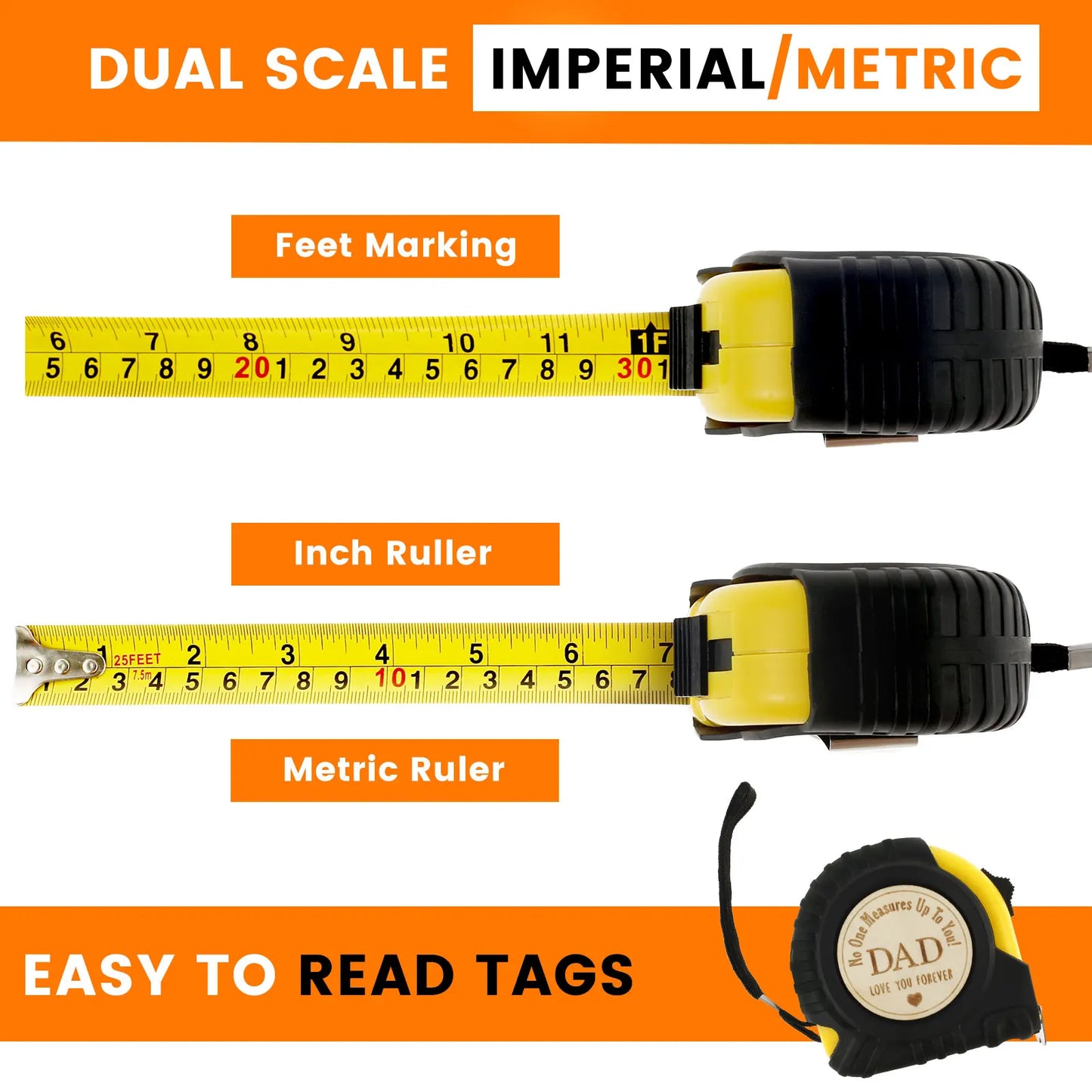 No One Measures To You | Measuring Tape for Dad