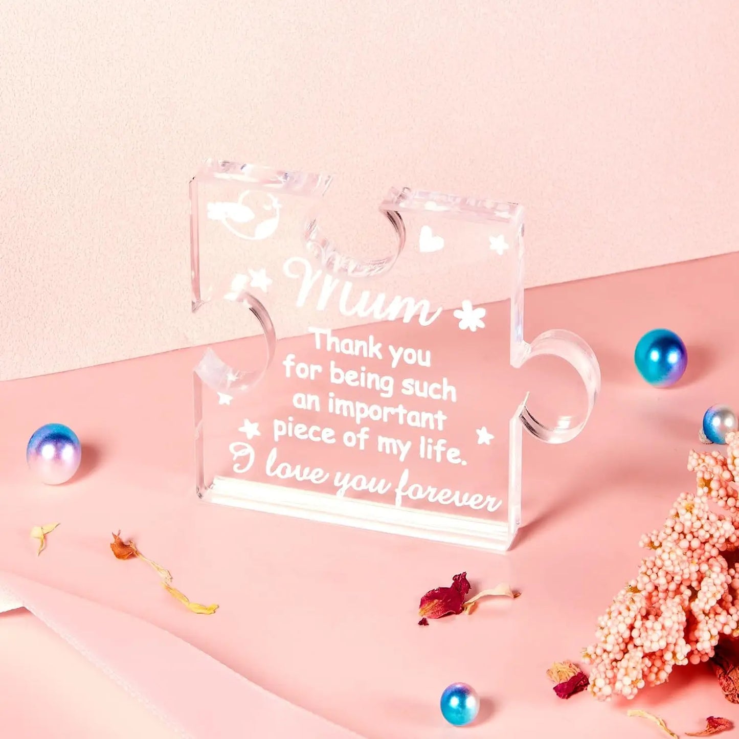 Sentimental Acrylic puzzle piece | Crafted for Mum