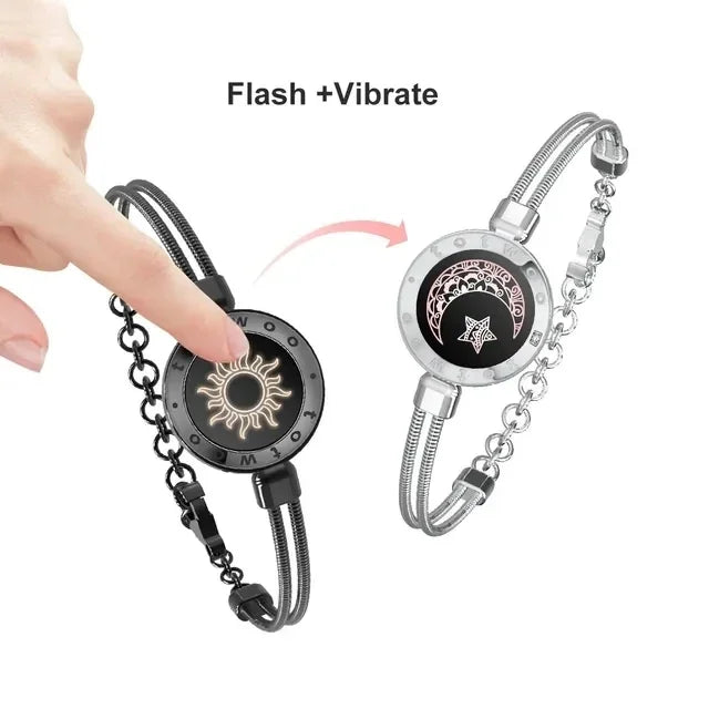 Long distance flash&vibrate bracelets
