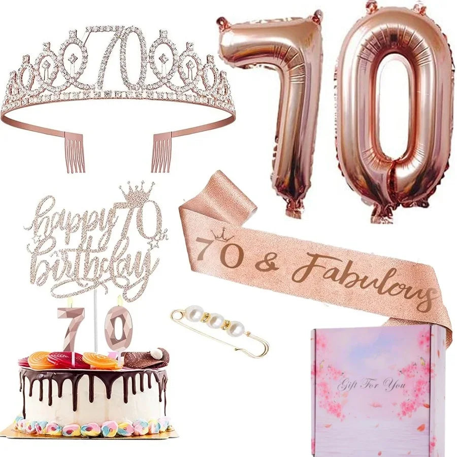 Full 8 Piece Birthday Set | For All Milestone Birthdays | 13-80