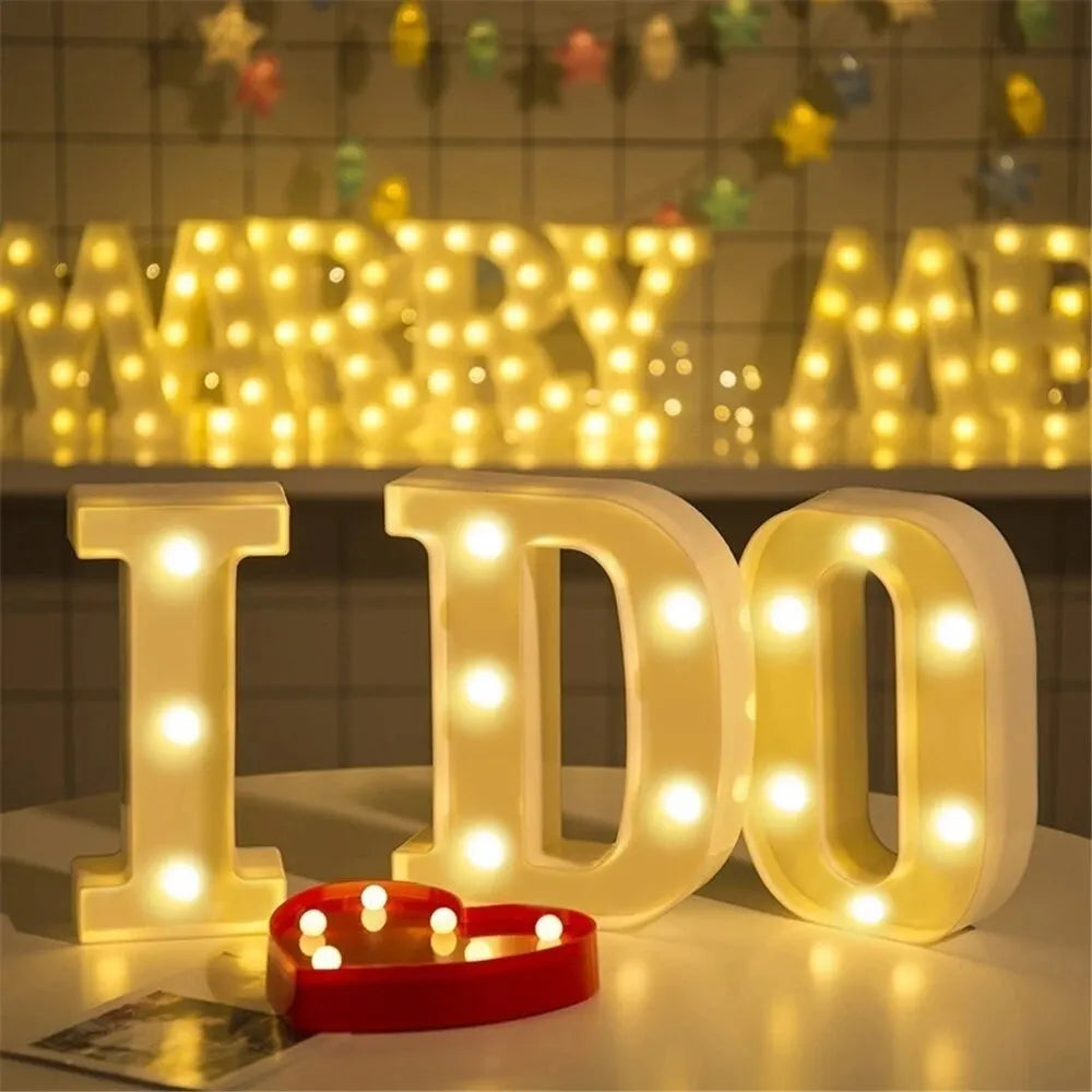 Birthday Number LED Lights | Table Decoration