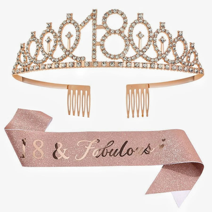 Rose Gold Birthday Crowns