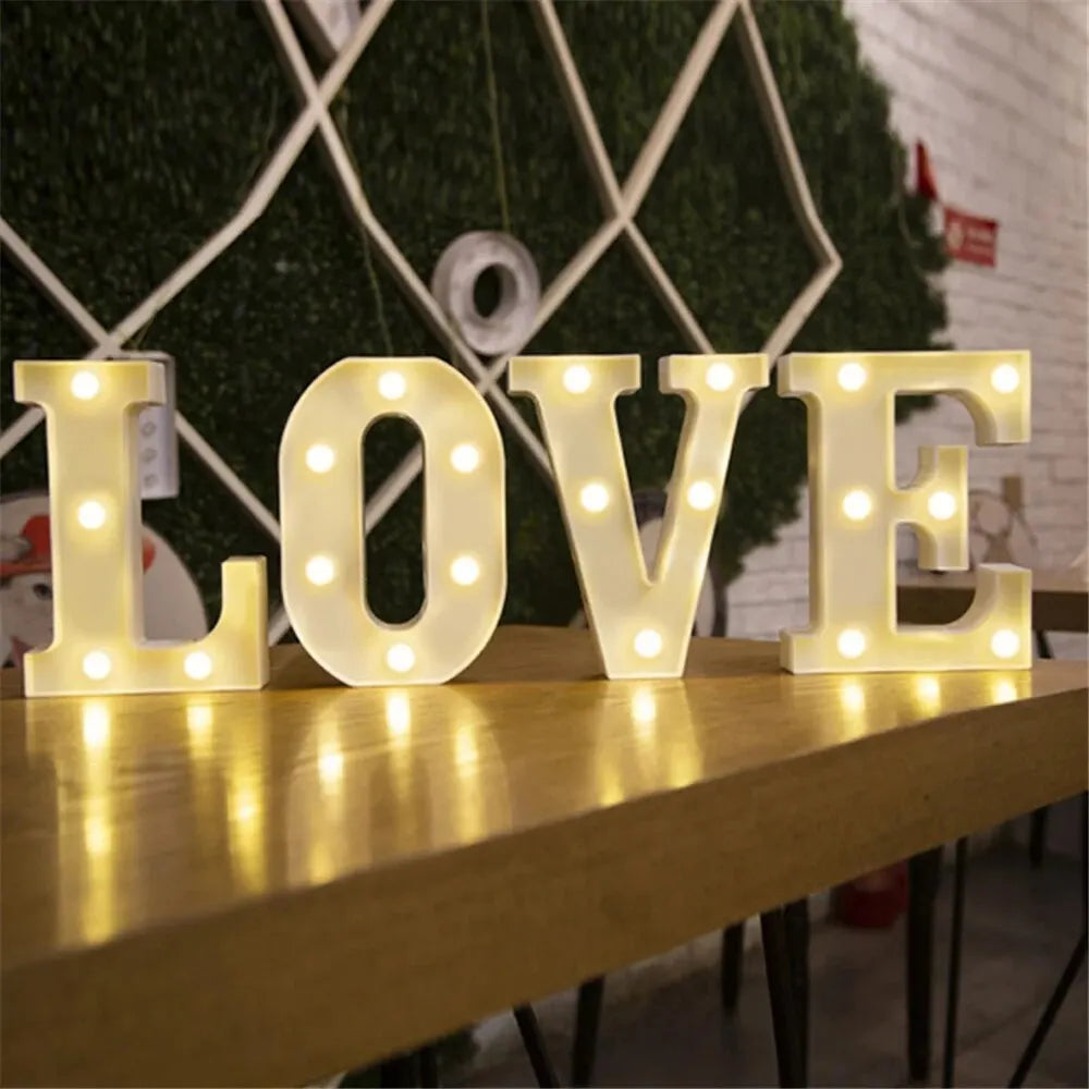 Birthday Number LED Lights | Table Decoration